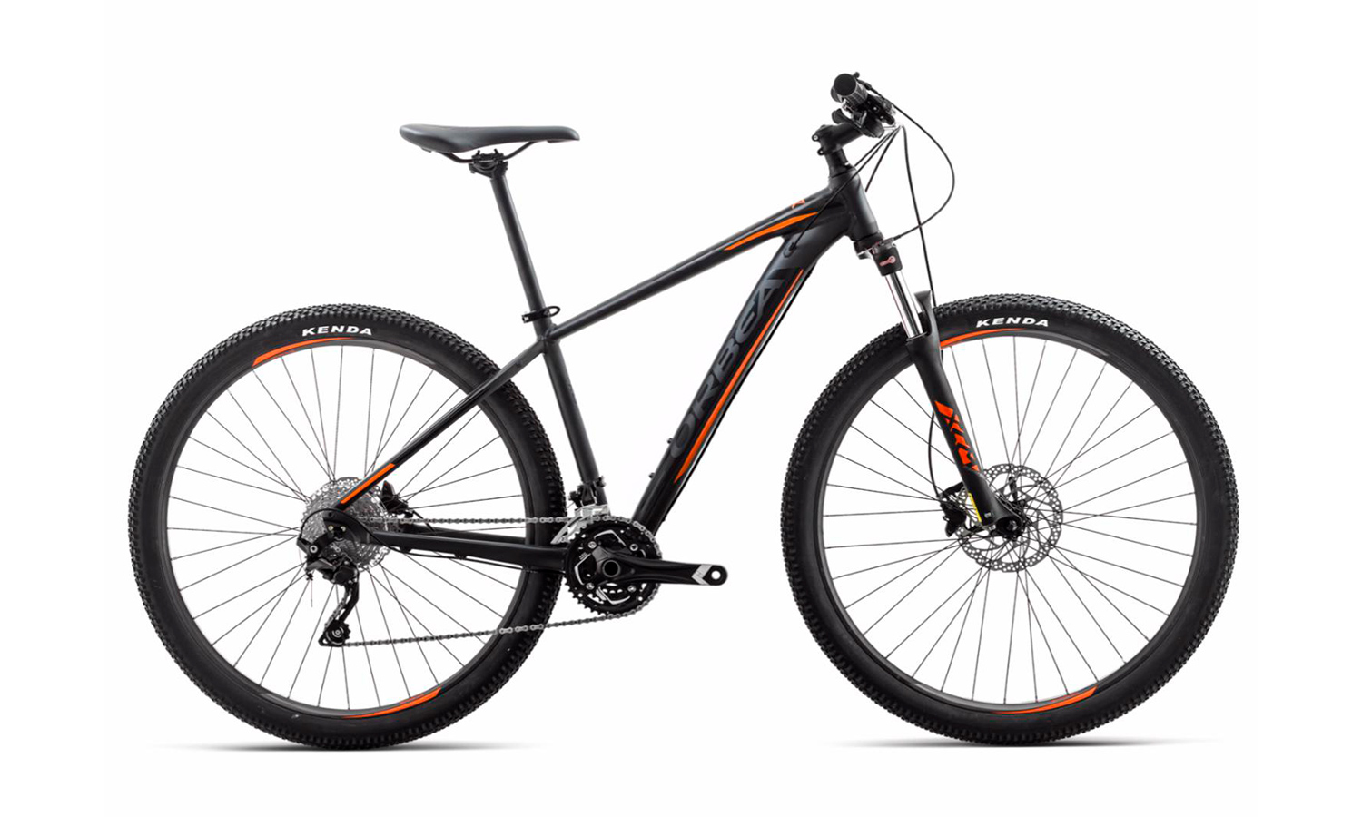 Фотографія Велосипед Orbea MX 29 30 (2018) 2018 Чорно-жовтогарячий